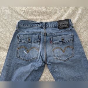 Vintage Levi Jeans 32 Short Distressed